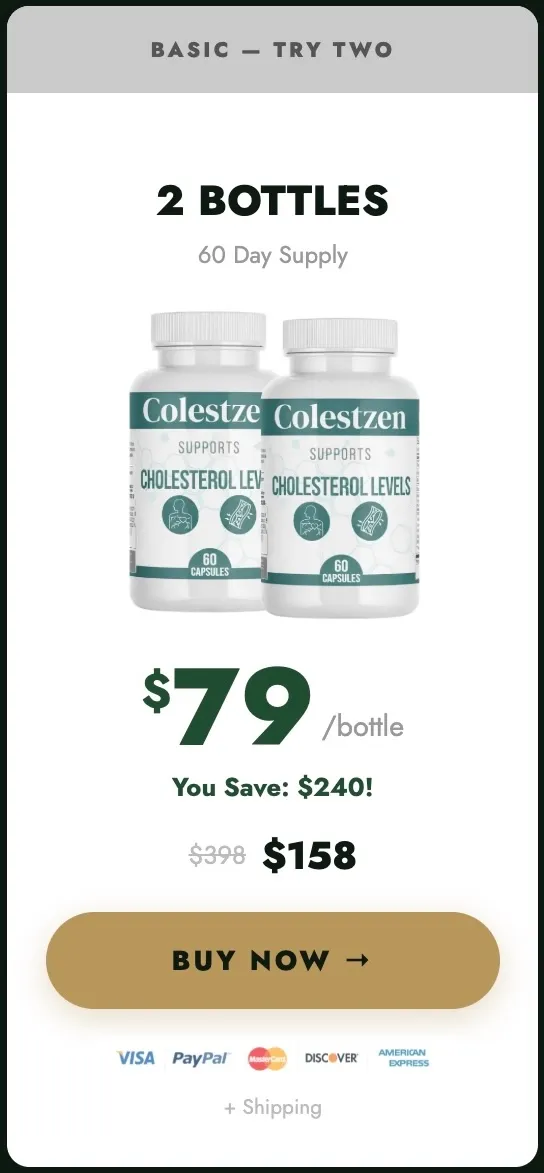 ColestZen 2 bottle package 60 day supply best starter option