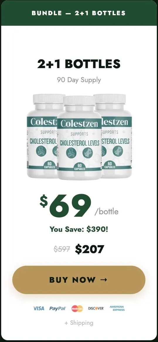 ColestZen 3 bottle package 90 day supply popular bundle